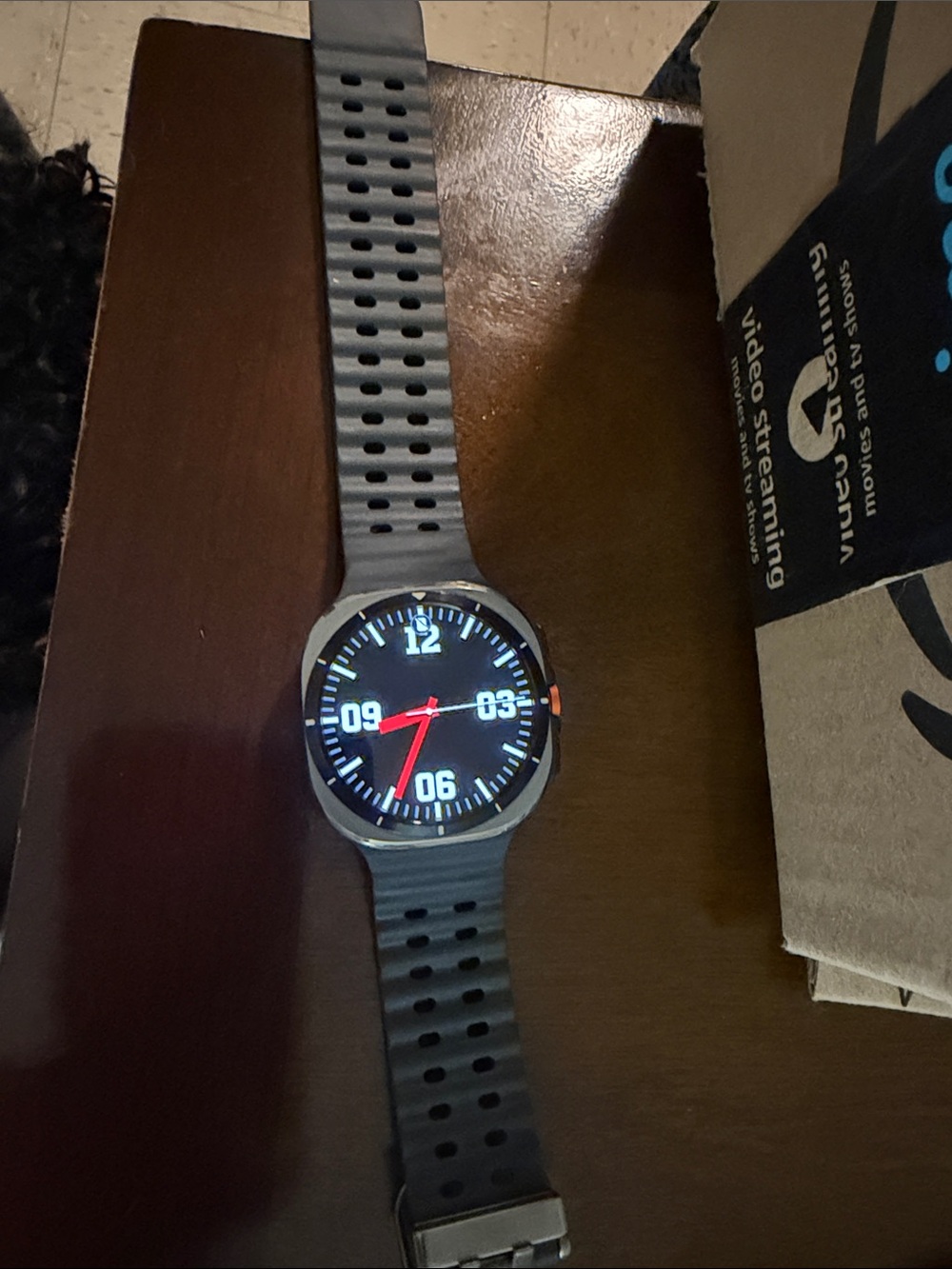 Gray Smartwatch with Silicone Band - Unbranded